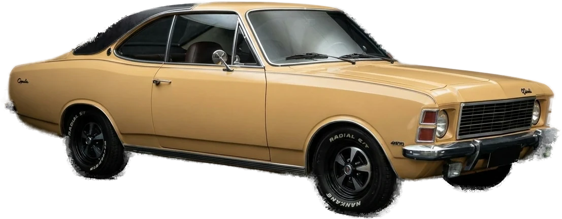 Opala Cupê 1976 bege com teto de vinil preto